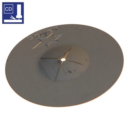 Tányér D2 tüskéhez D1,8 cinkezett acél