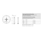 D2x30 acél, 4.8 rezezett szigetelő tüske IN gyújtócsúccsal