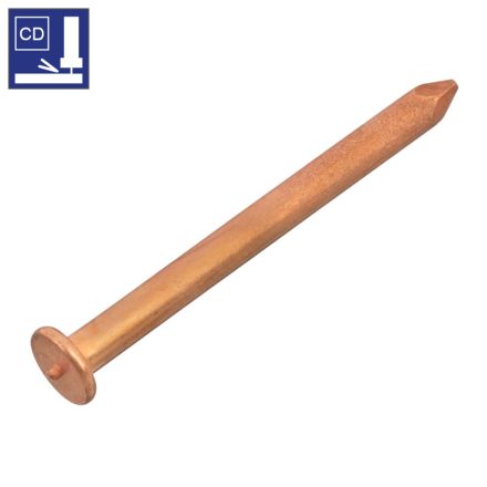 D2,6x100 acél, 4.8 rezezett szigetelő tüske IN gyújtócsúccsal