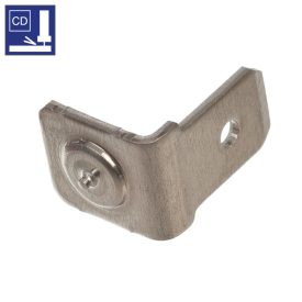   Szimpla hegesztőfül 6,3 F1 rozsdamentes acél, V2a (1.4301)