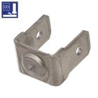 Dupla hegesztőfül 6,3 F2 rozsdamentes acél, V2a (1.4301)