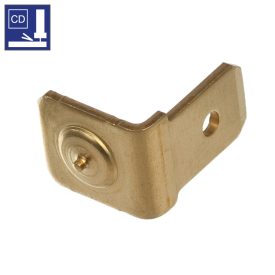 Szimpla hegesztőfül 6,3 F1 sárgaréz CuZn 37 (Ms 63)