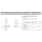 M8x30 acél, 8.8 HZ-1 univerzális csap