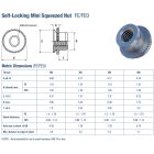 Besajtolható miniatűr anya M6