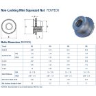 Besajtolható miniatűr anya M6