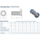 Besajtolható menetes csap M3x12