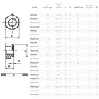 M5 KALEI anya rozsdamentes acél ; min. lemezvastagság: 2mm  ;  6.5mm furathoz