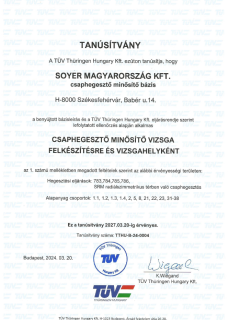 Tanúsítvány Tanúsítvány